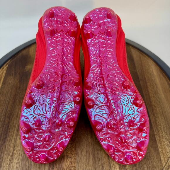 Under Armour Blur Smoke Suede 2.0 MC Red Football Cleats Men's Size 8 NEW - Picture 8 of 9